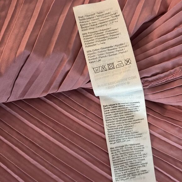 Vero Moda Pink Accordion Pleated A Line Top XS - Picture 7 of 9